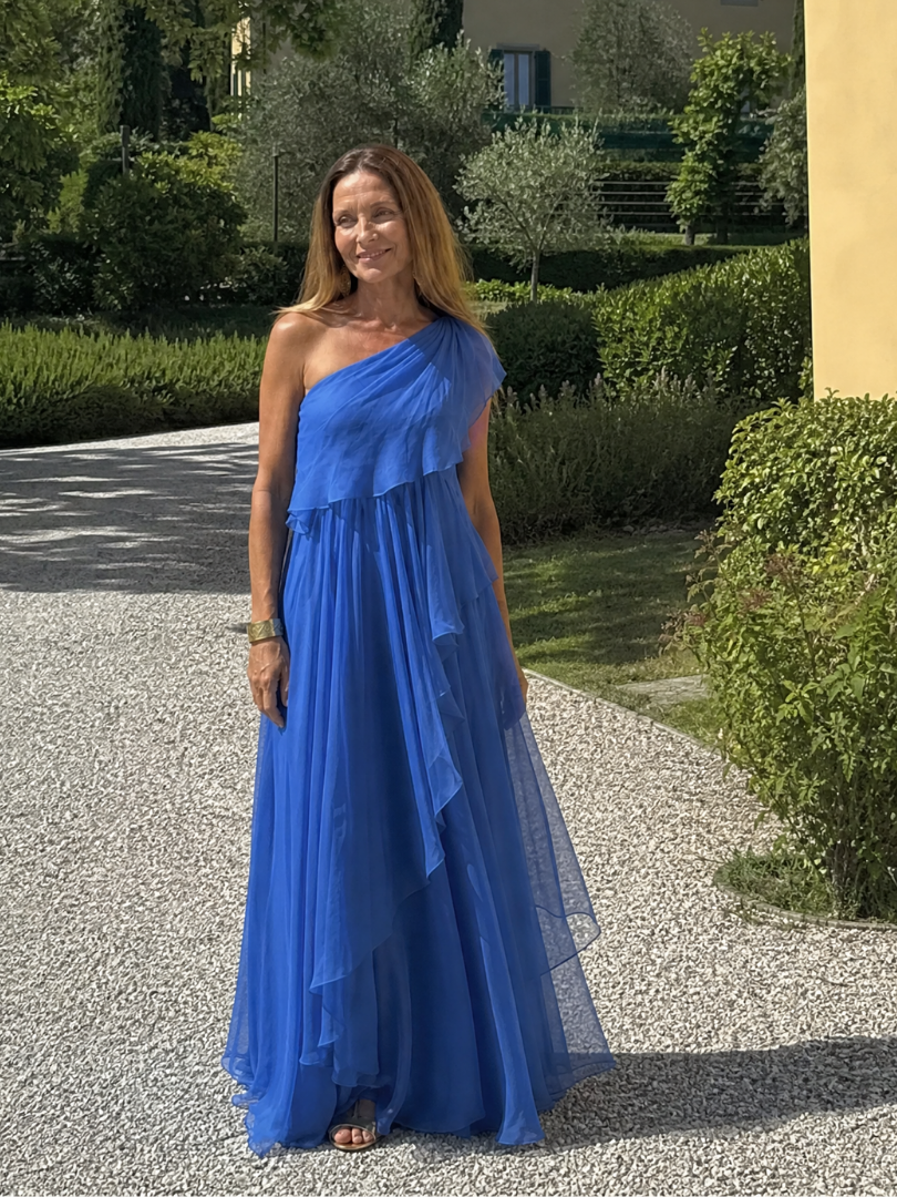 Césarine – Robe longue asymétrique à volants, image 11