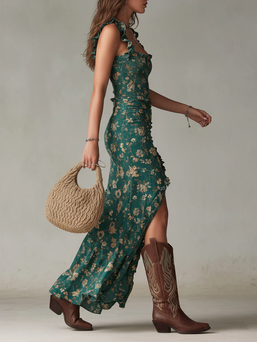 Alma – Robe longue bohème fleurie, image 5