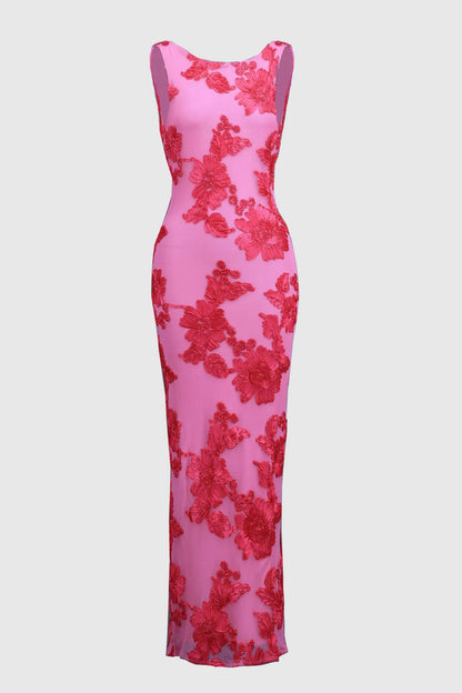 Héloïse – Robe longue en tulle fleuri, image 8