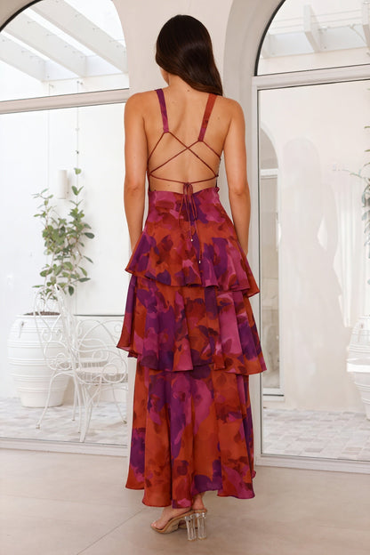 Adèle – Robe fleurie fluide à décolleté profond, image 14