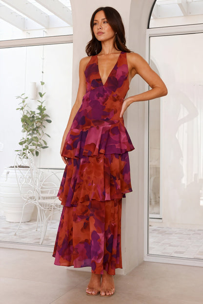 Adèle – Robe fleurie fluide à décolleté profond, image 12