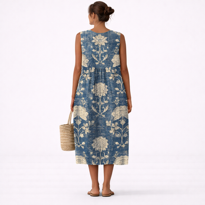 Fleur – Robe midi fleurie classique, image 3