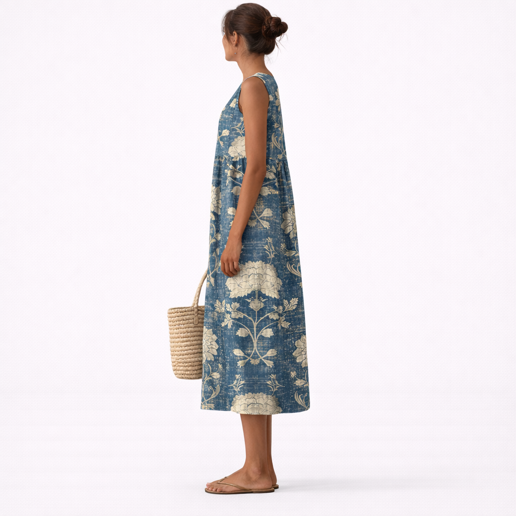 Fleur – Robe midi fleurie classique, image 4