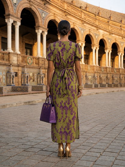 Romane – Robe longue fleurie à la coupe fluide, image 2