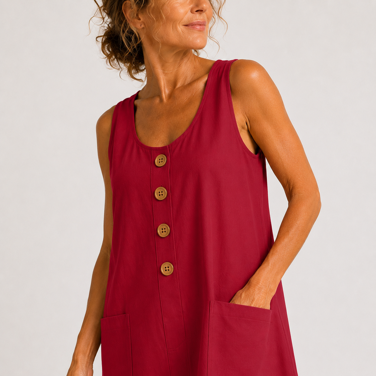 Manon – Robe fluide en coton et lin – image 8