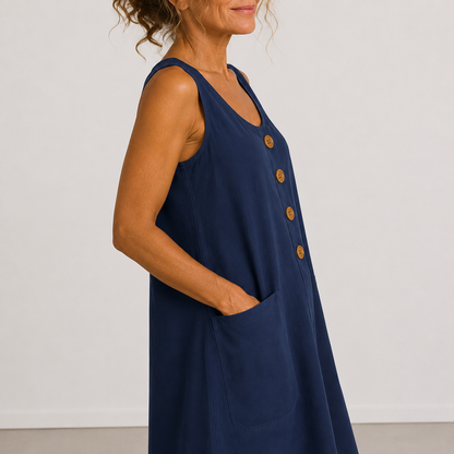 Manon – Robe fluide en coton et lin – image 6