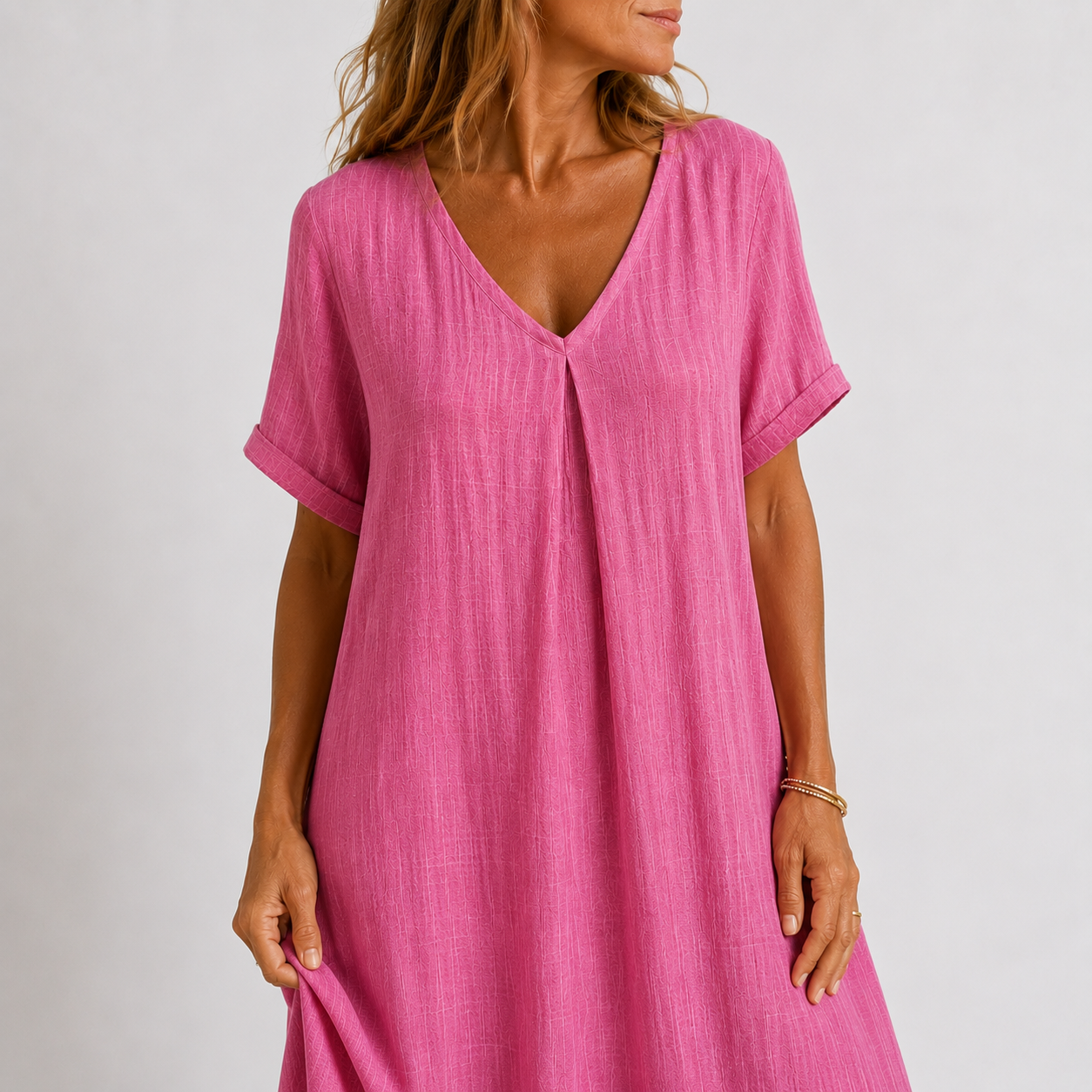 Violette – Robe longue fluide en lin, image 12