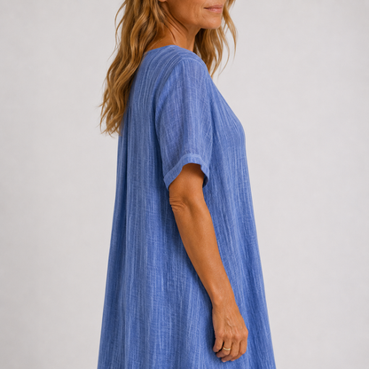 Violette – Robe longue fluide en lin, image 10