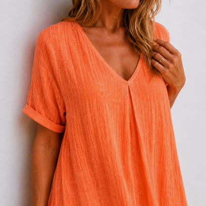 Violette – Robe longue fluide en lin, image 8