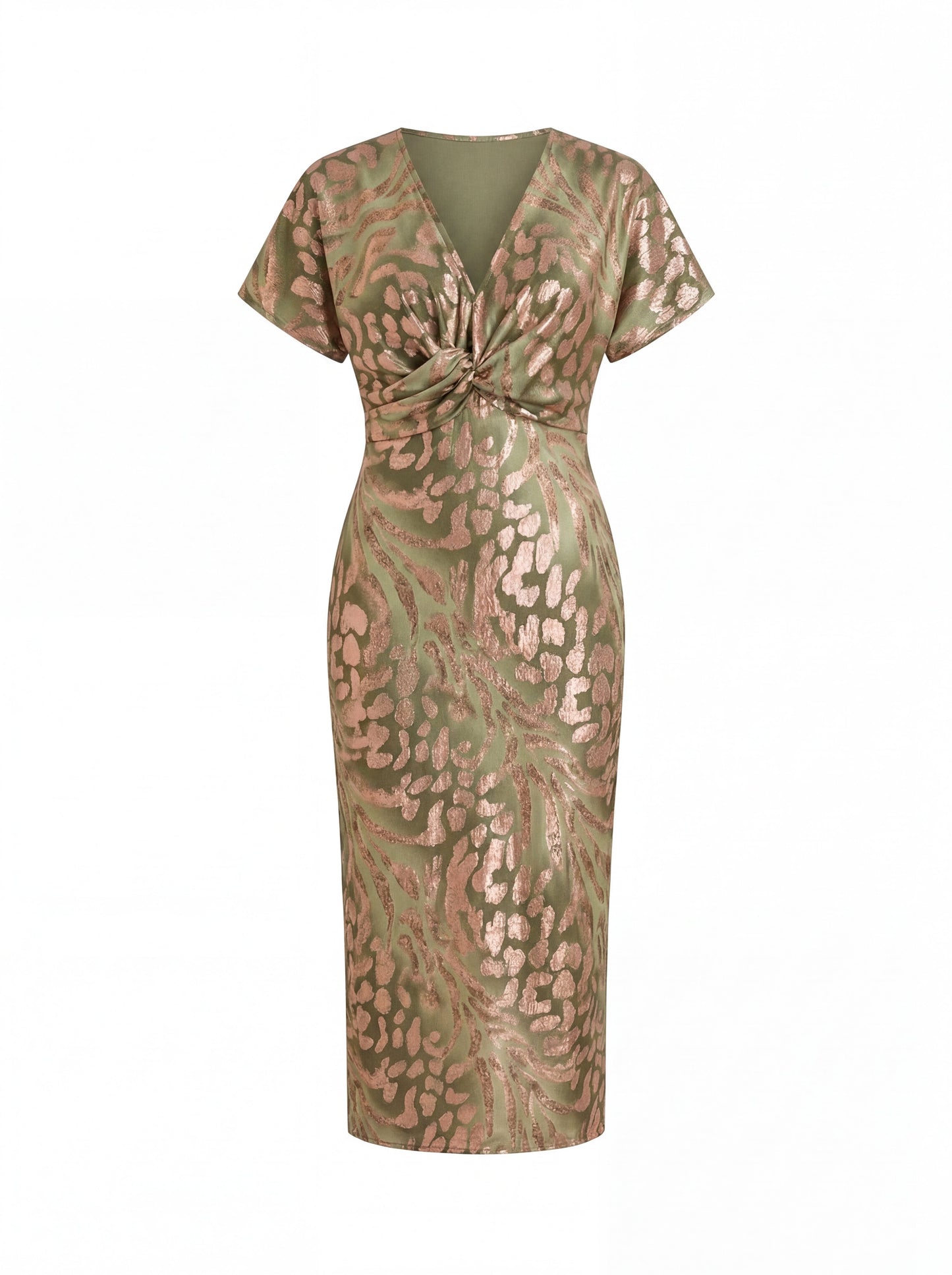 Bérénice – Robe midi fluide à nœud central, image 7