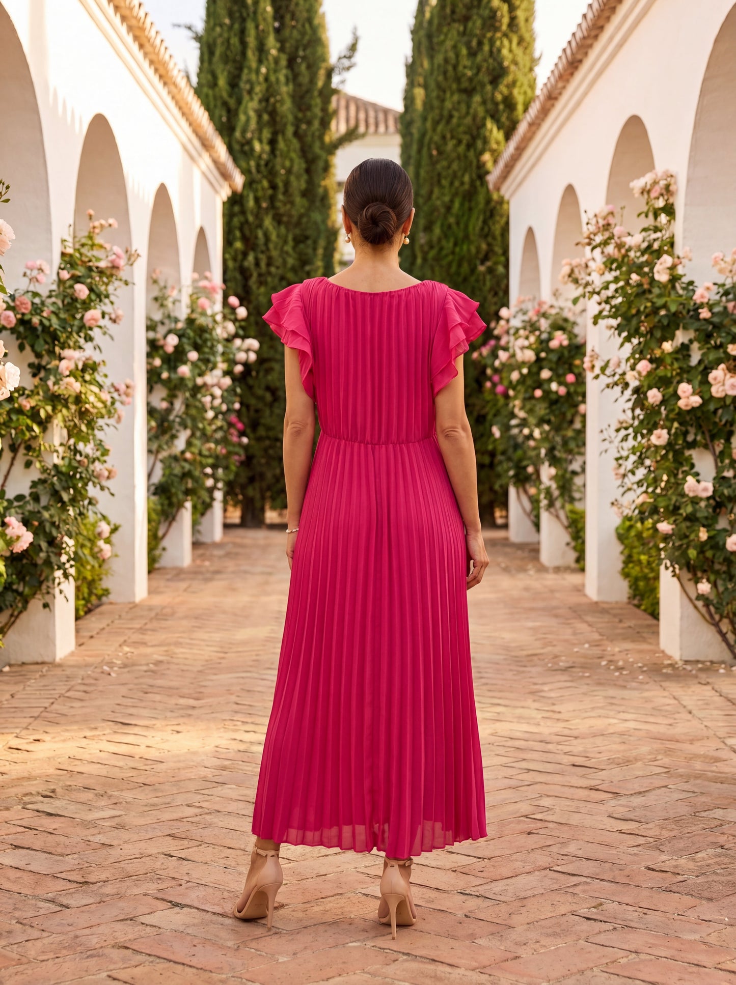 Camille – Robe fluide à taille marquée, image 4