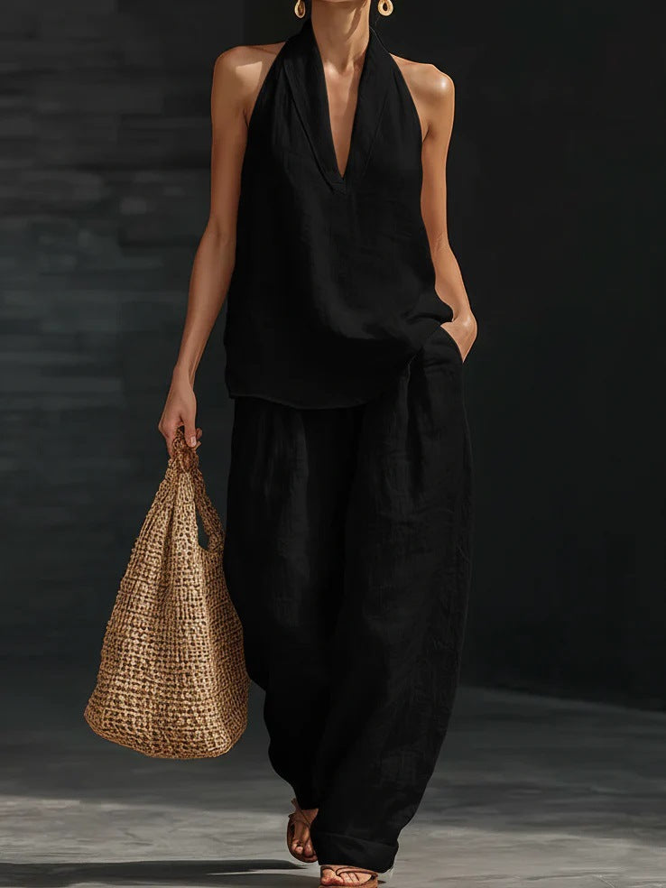 Ensemble Louison – sans manches et pantalon large, image 2