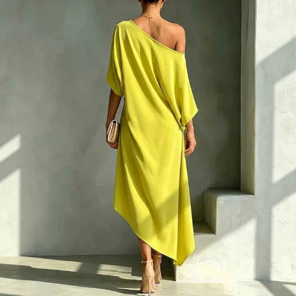 Élodie – Robe Élégante Asymétrique
