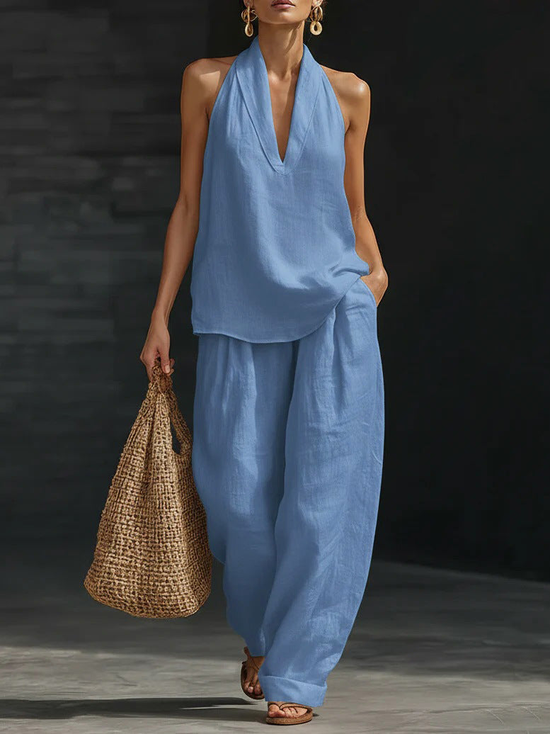 Ensemble Louison – sans manches et pantalon large, image 3