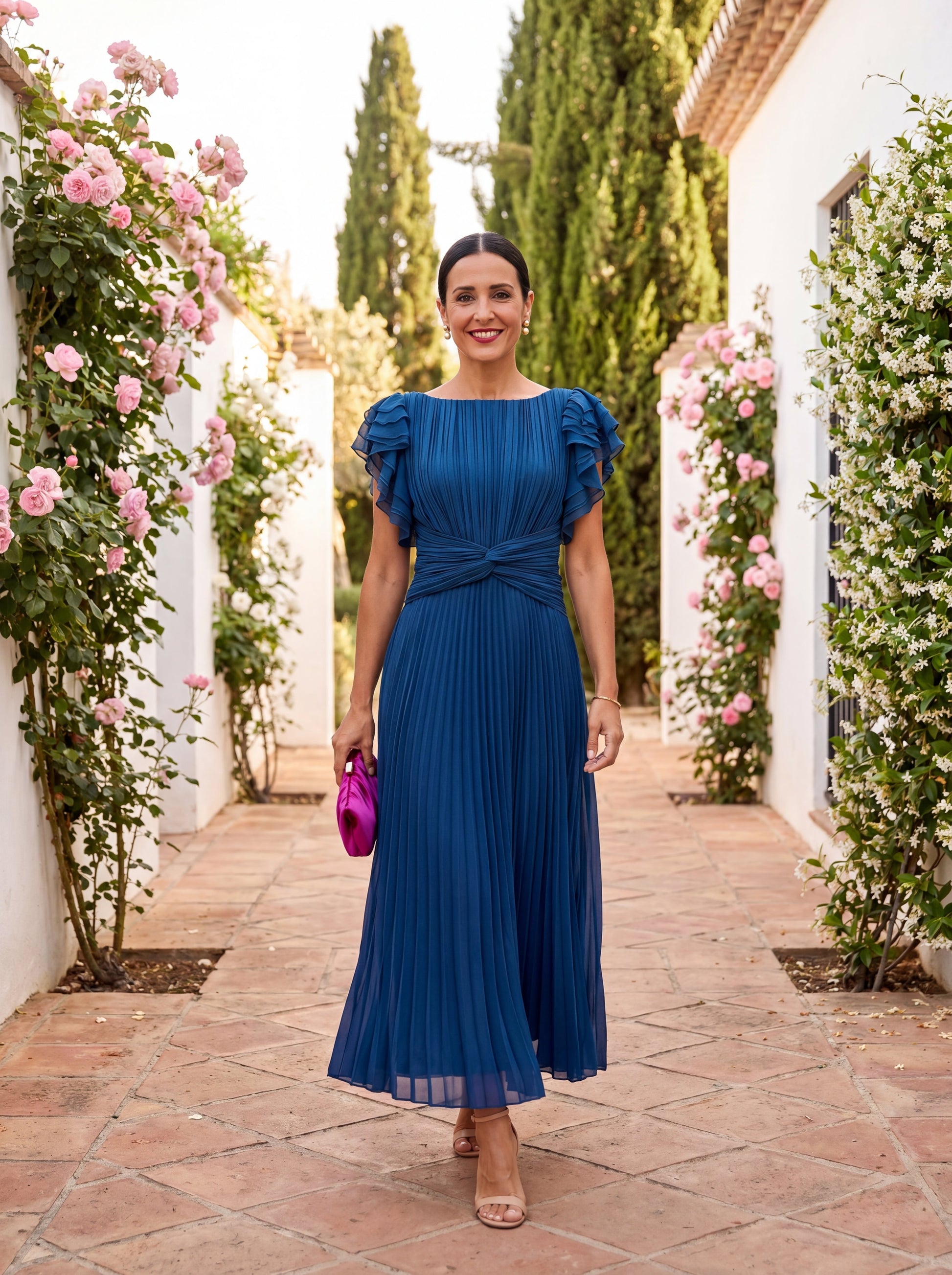 Camille – Robe fluide à taille marquée, image 2