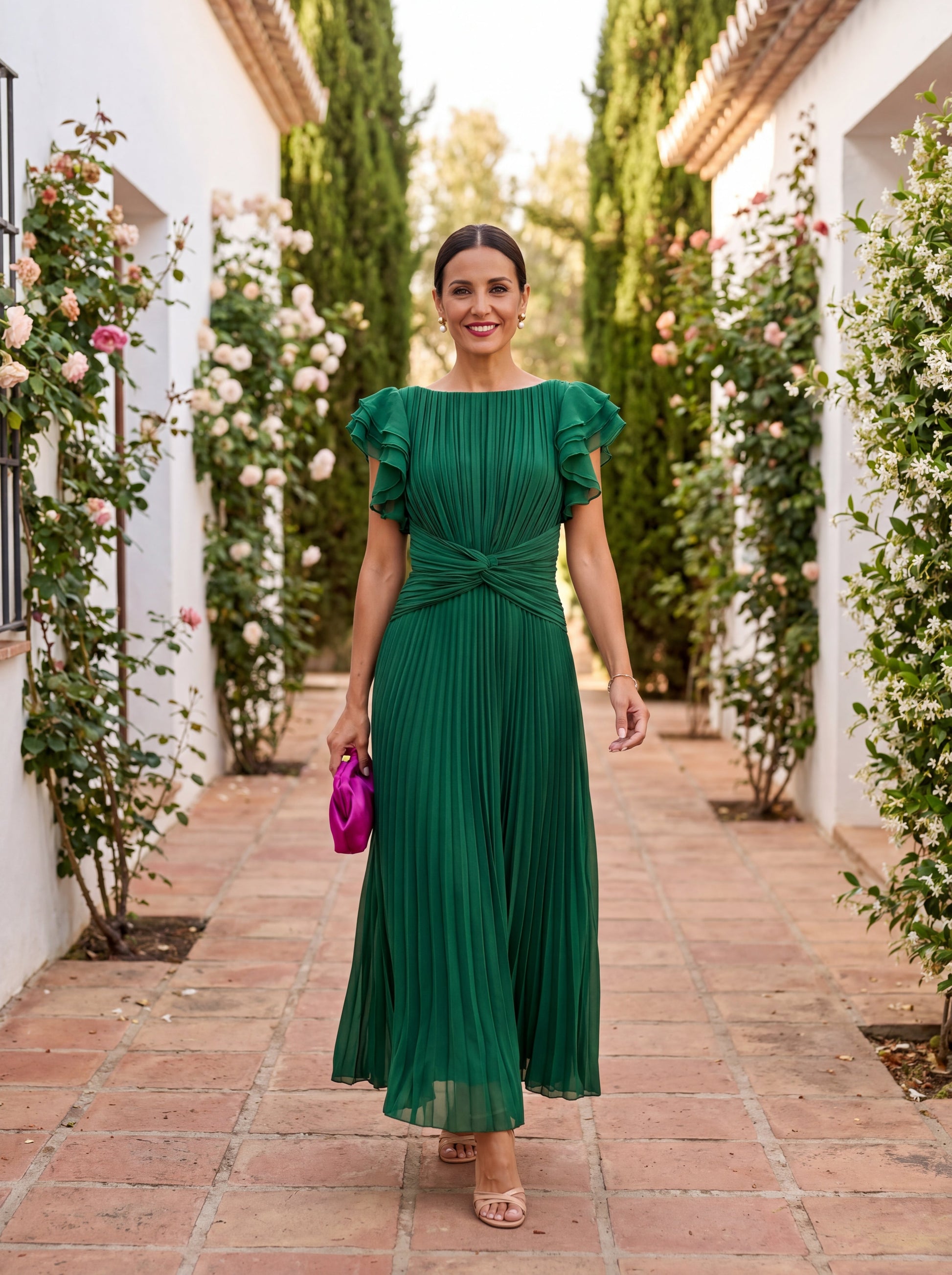Camille – Robe fluide à taille marquée, image 3