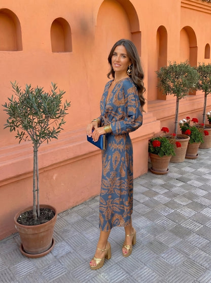 Maëlle – Robe midi imprimée, image 2