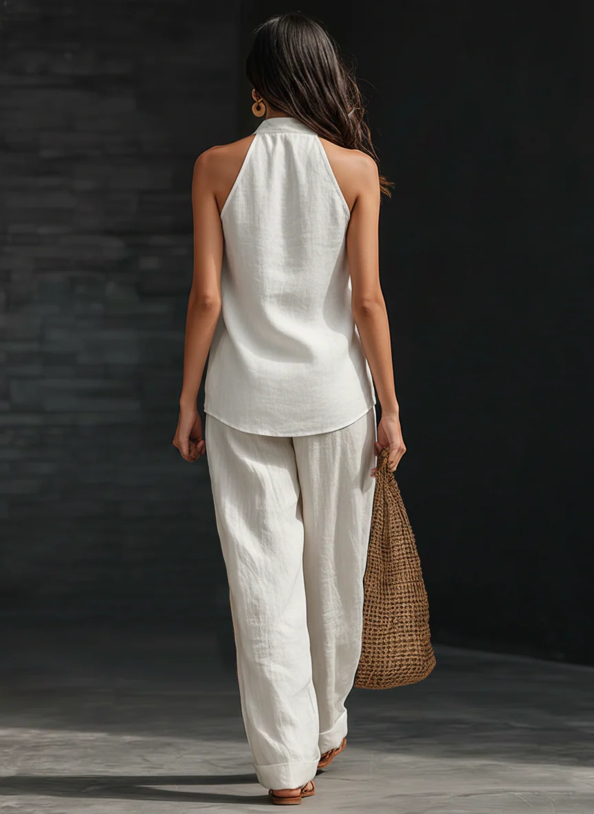 Ensemble Louison – sans manches et pantalon large, image 5