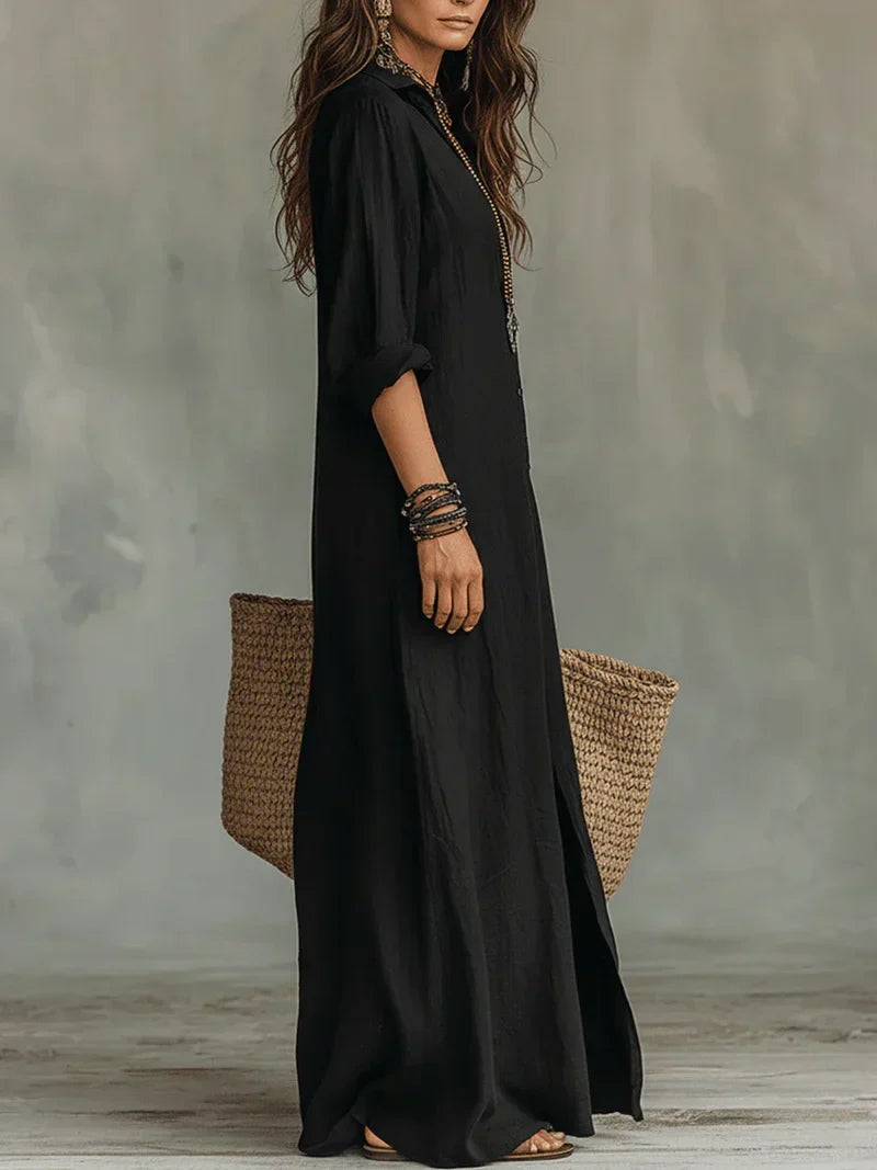 Robe Marceline – maxi ample à boutons, image 4