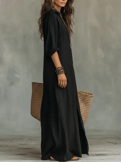 Robe Marceline – maxi ample à boutons, image 4