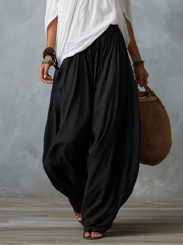 Mara – Ensemble blouse épaules dénudées et pantalon palazzo, image 2