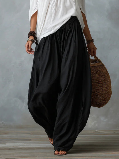 Mara – Ensemble blouse épaules dénudées et pantalon palazzo, image 2