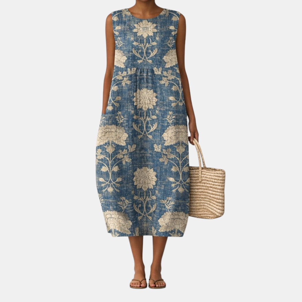 Fleur – Robe midi fleurie classique, image 2