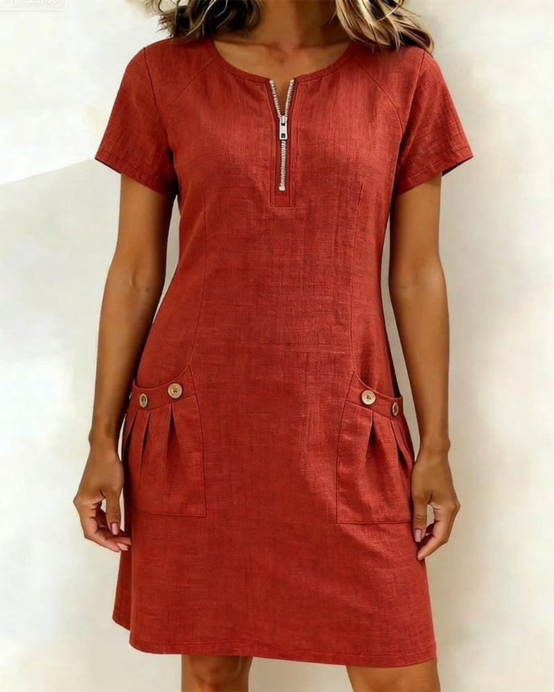 Pauline – Robe légère en coton et lin, image 3