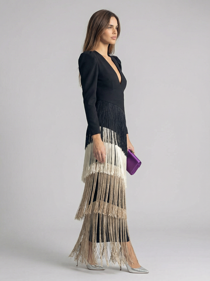 Anaïs – Robe longue à franges, image 13