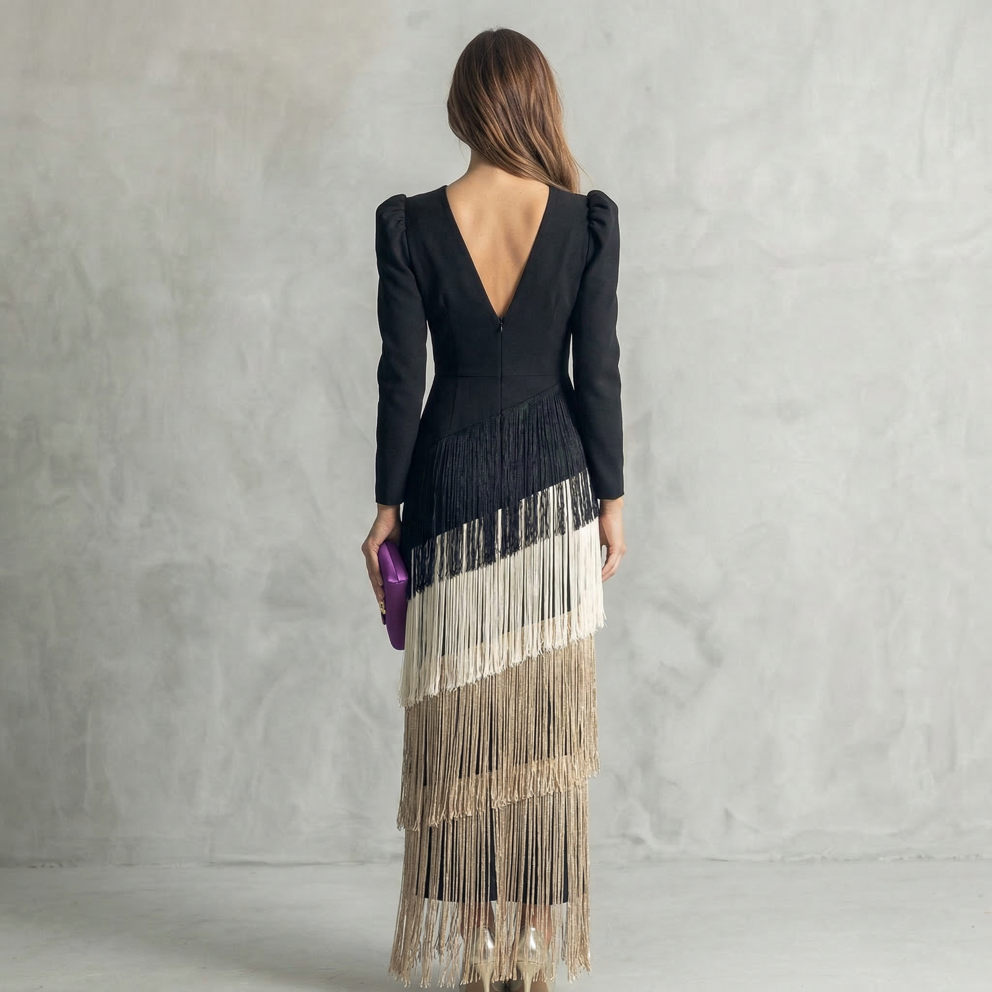 Anaïs – Robe longue à franges, image 17