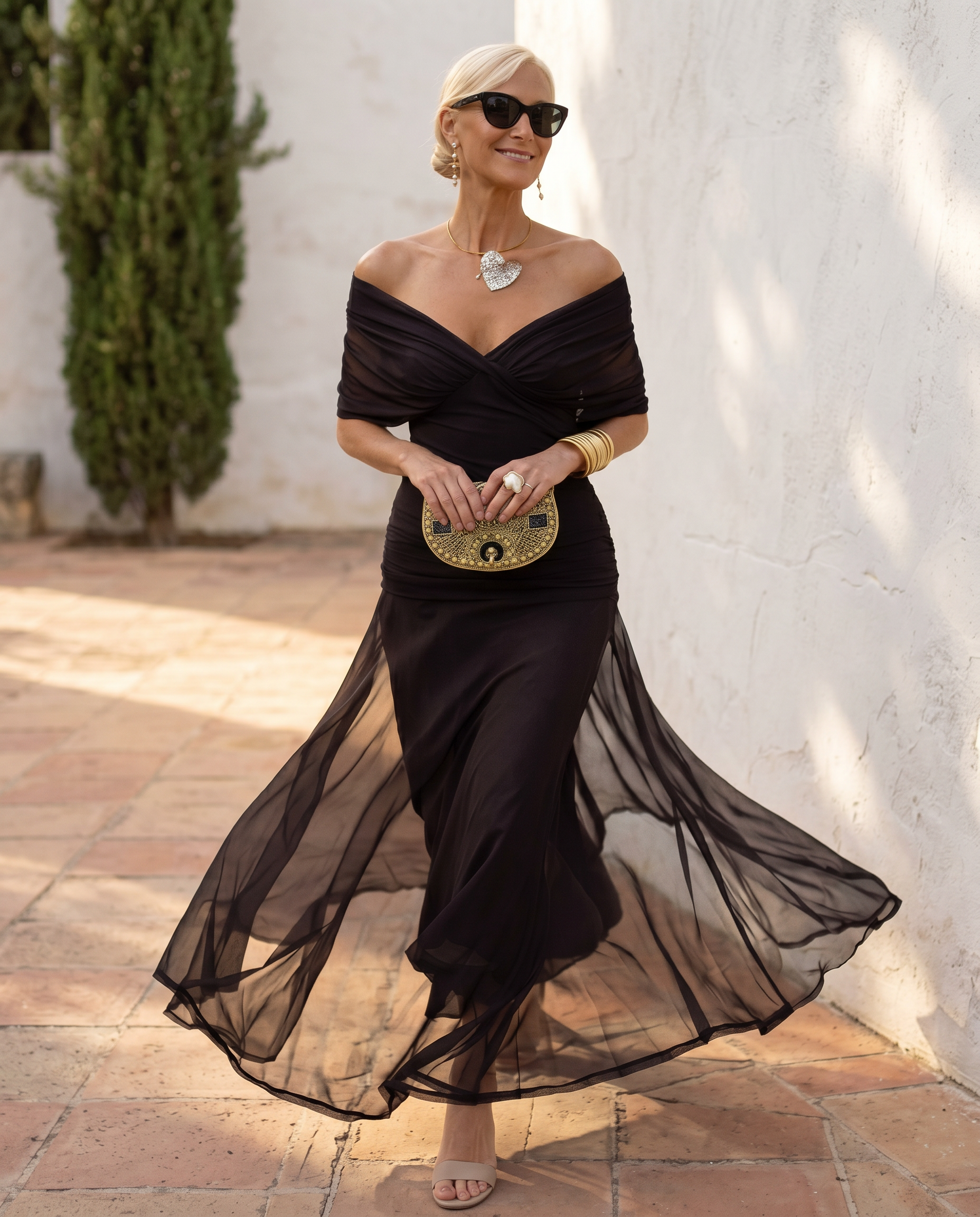 Juliette – Robe longue de cérémonie à décolleté cœur, image 6