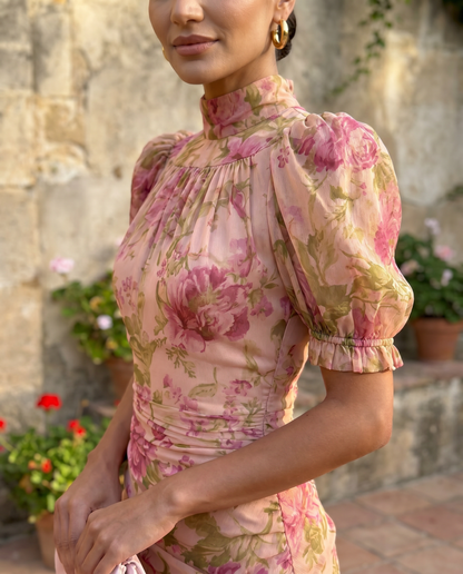 Pauline – Robe fleurie en mousseline, image 4