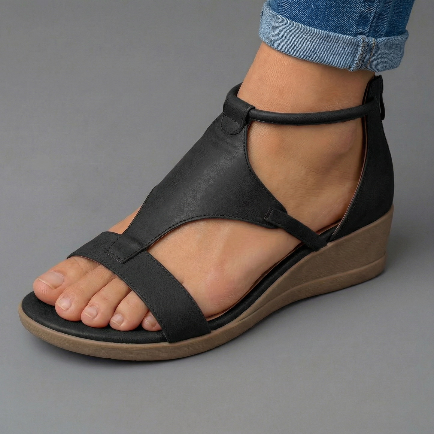 Marine – Sandales orthopédiques ultra-confortables, image 1