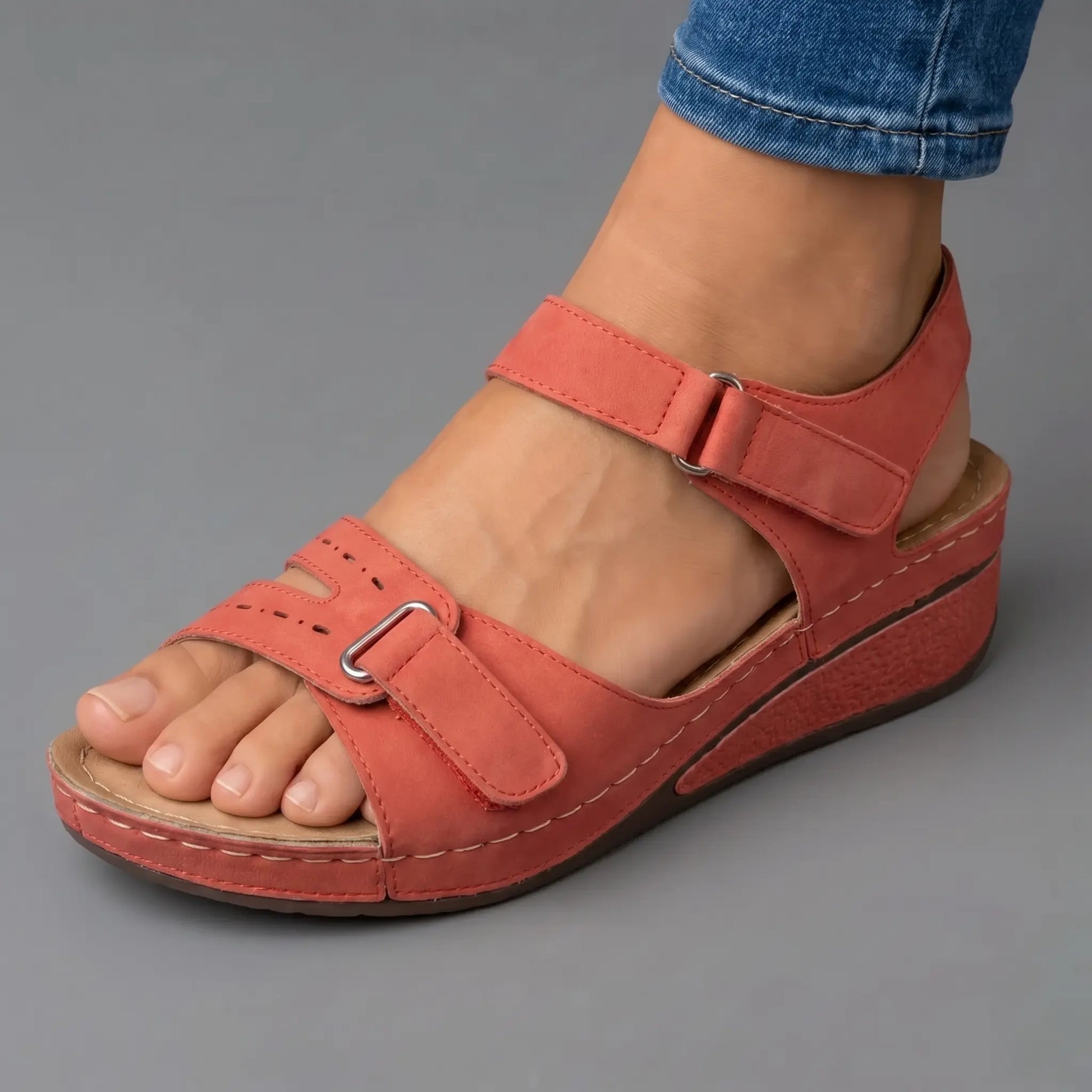 Océane – Sandales orthopédiques confortables à talon, image 1