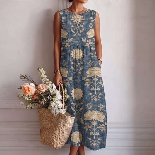 Fleur – Robe midi fleurie classique, image 1