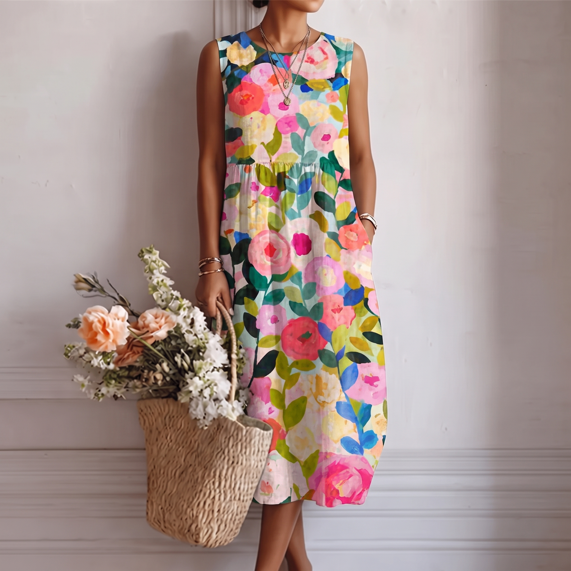 Nathalie – Robe midi du quotidien, image 1