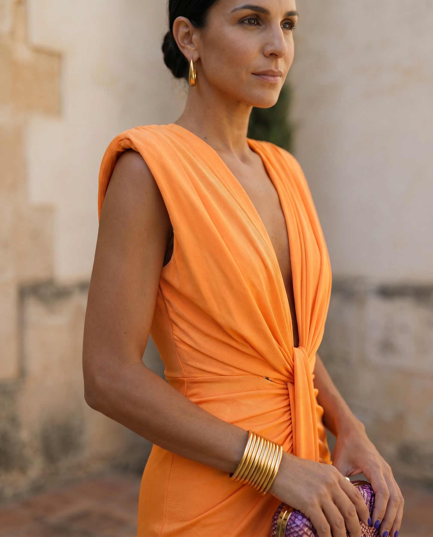 Émilie – Robe drapée de soirée, image 10