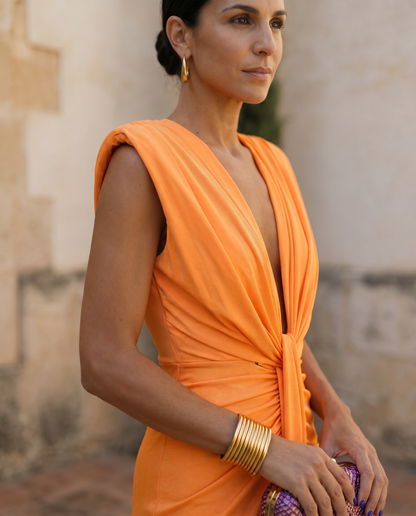Émilie – Robe drapée de soirée, image 10