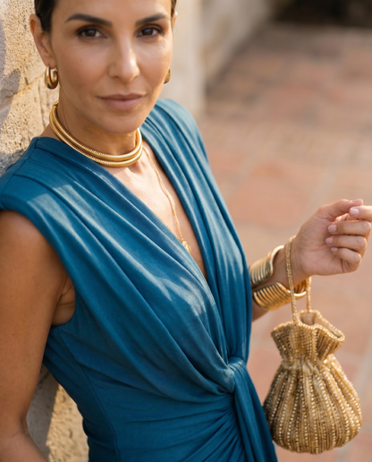 Émilie – Robe drapée de soirée, image 8