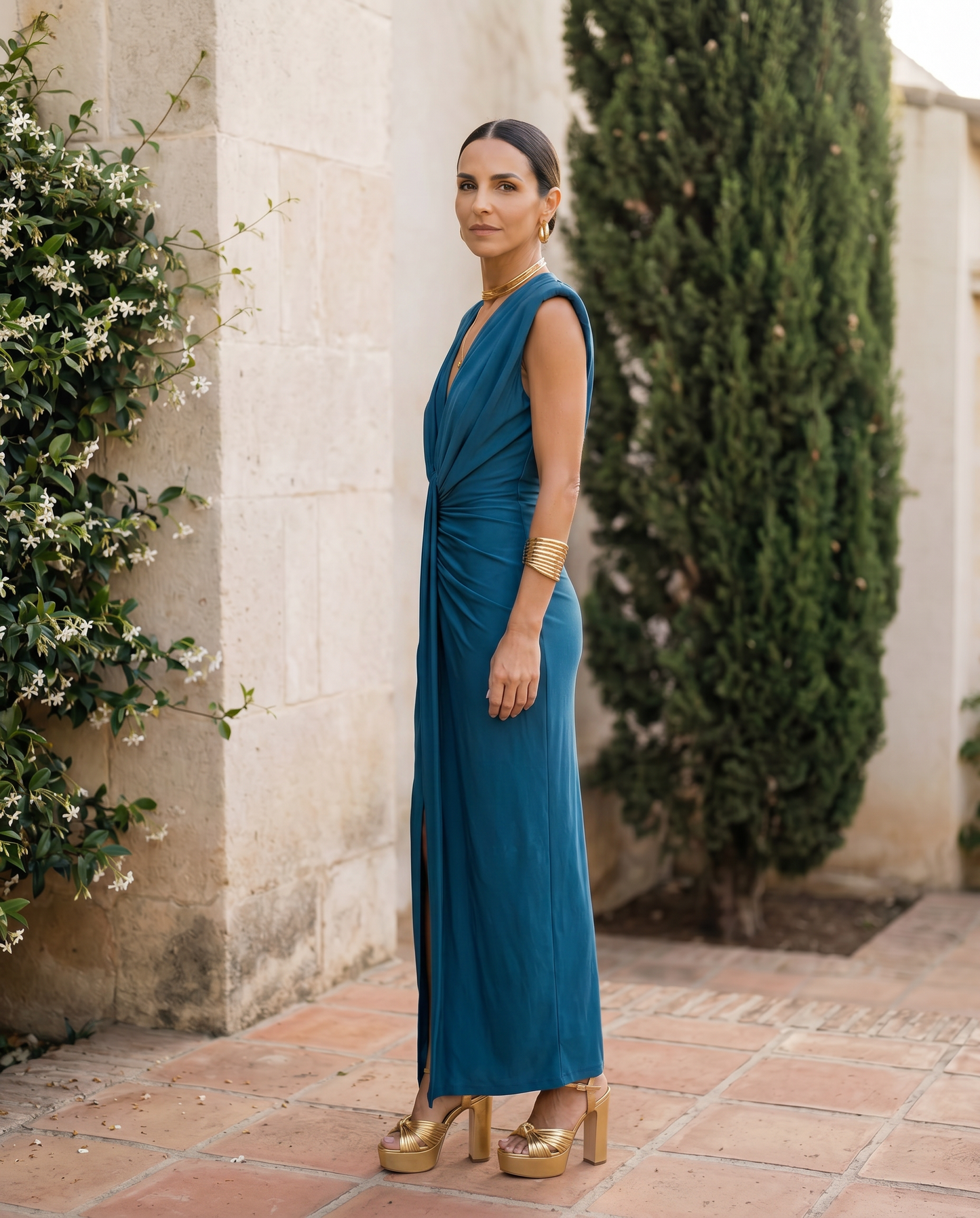 Émilie – Robe drapée de soirée, image 7