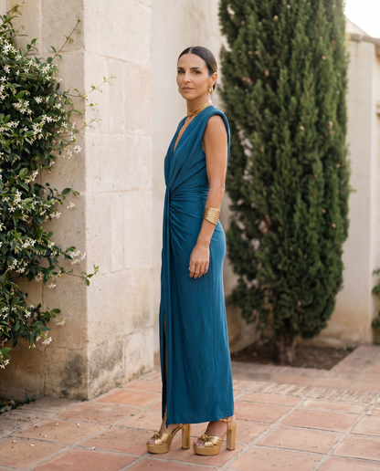 Émilie – Robe drapée de soirée, image 7